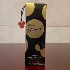 NIB DISNEY x SEPHORA MINNIE MOUSE BEAUTY PERFECT RED LIPSTICK Lip Color SEALED